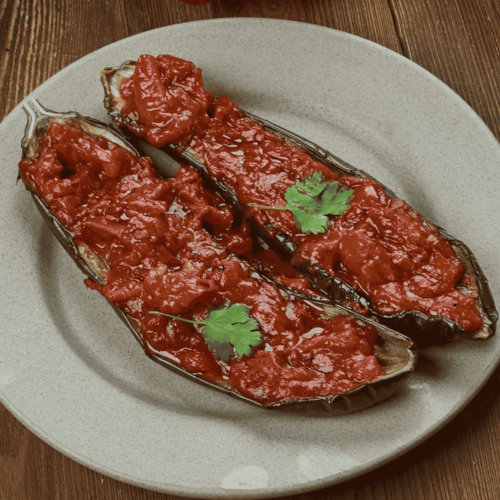 Turkish İmam Bayıldı (Stuffed Eggplant)