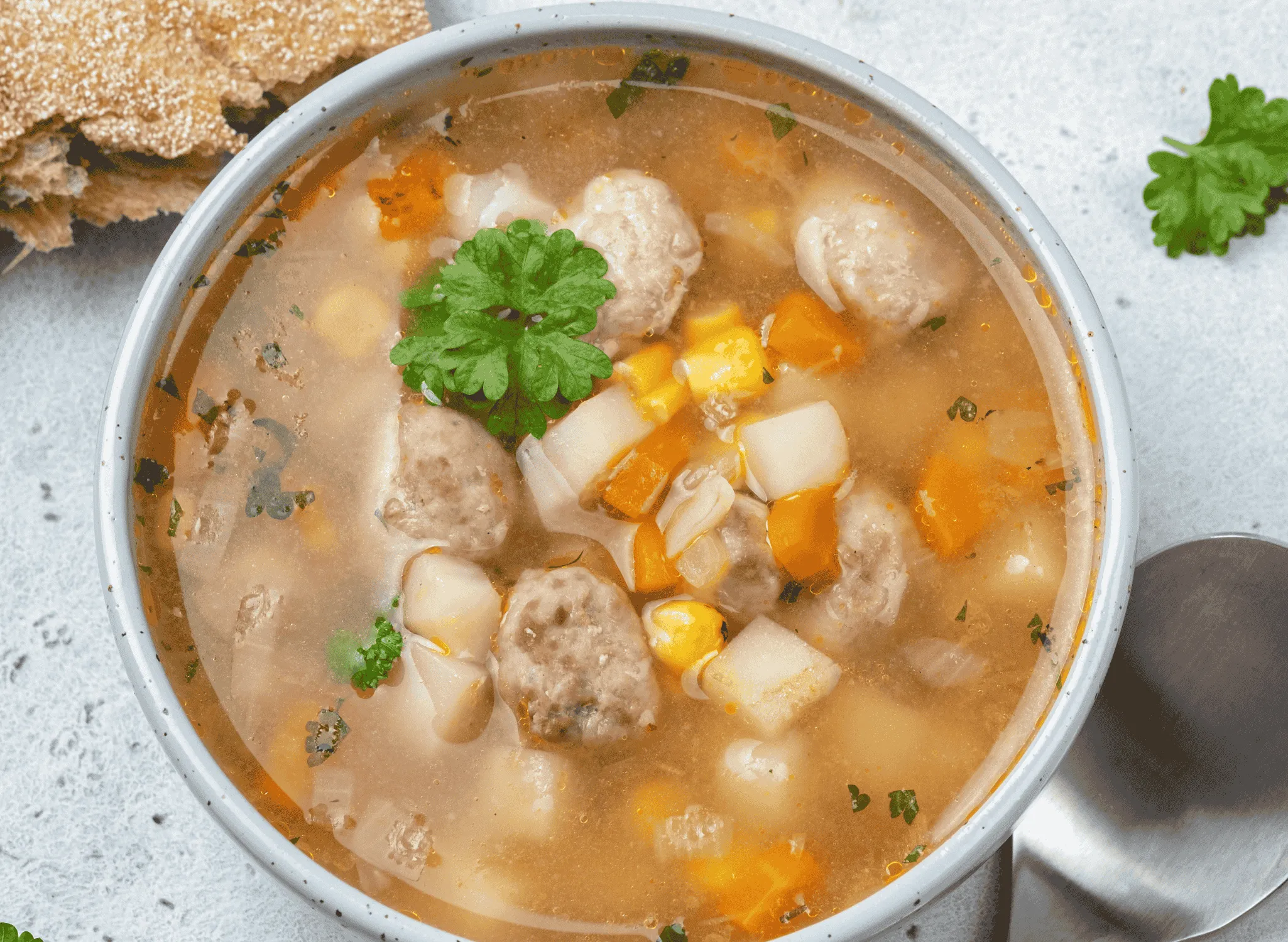 Frikadeļu Zupa (Meatball Soup)